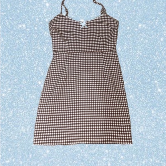 Urban Outfitters Tahoe Gingham Mini Dress